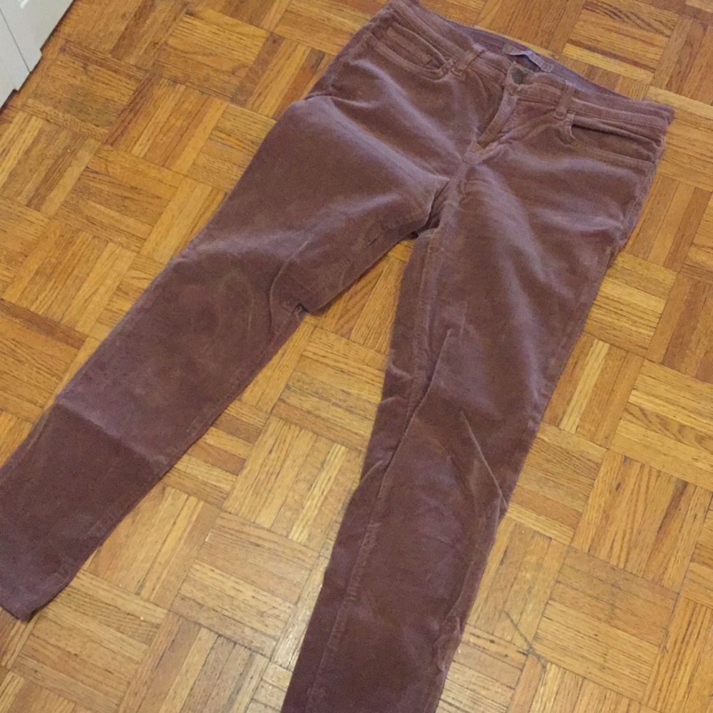 J Brand Low Rise Rose Taupe Skinny Corduroy Jeans